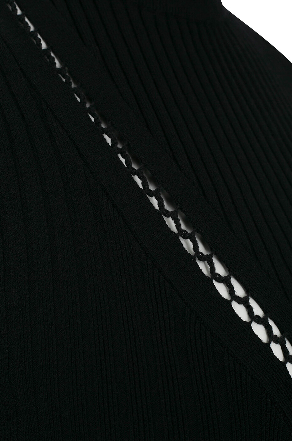 THE ATTICO Ärmelloses Stricktop mit Ausschnitten Damen SCHWARZ 3