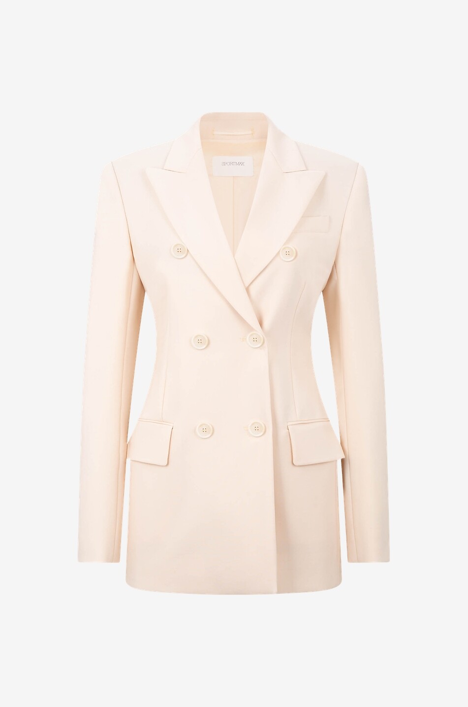 Blazer cintré en laine à boutonnage double Gelly