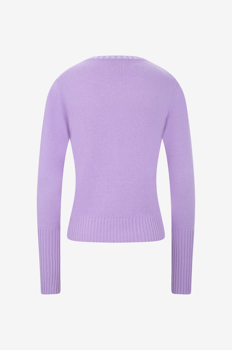 ALLUDE Pull à col rond en cachemire léger Femme VIOLET 2