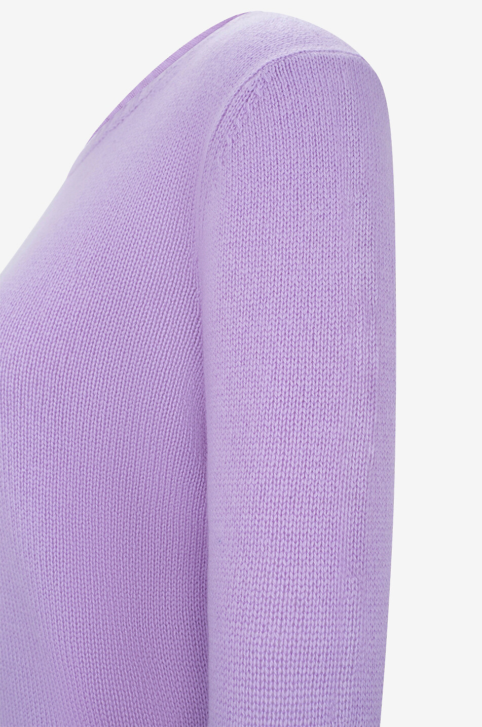 ALLUDE Pull à col rond en cachemire léger Femme VIOLET 3