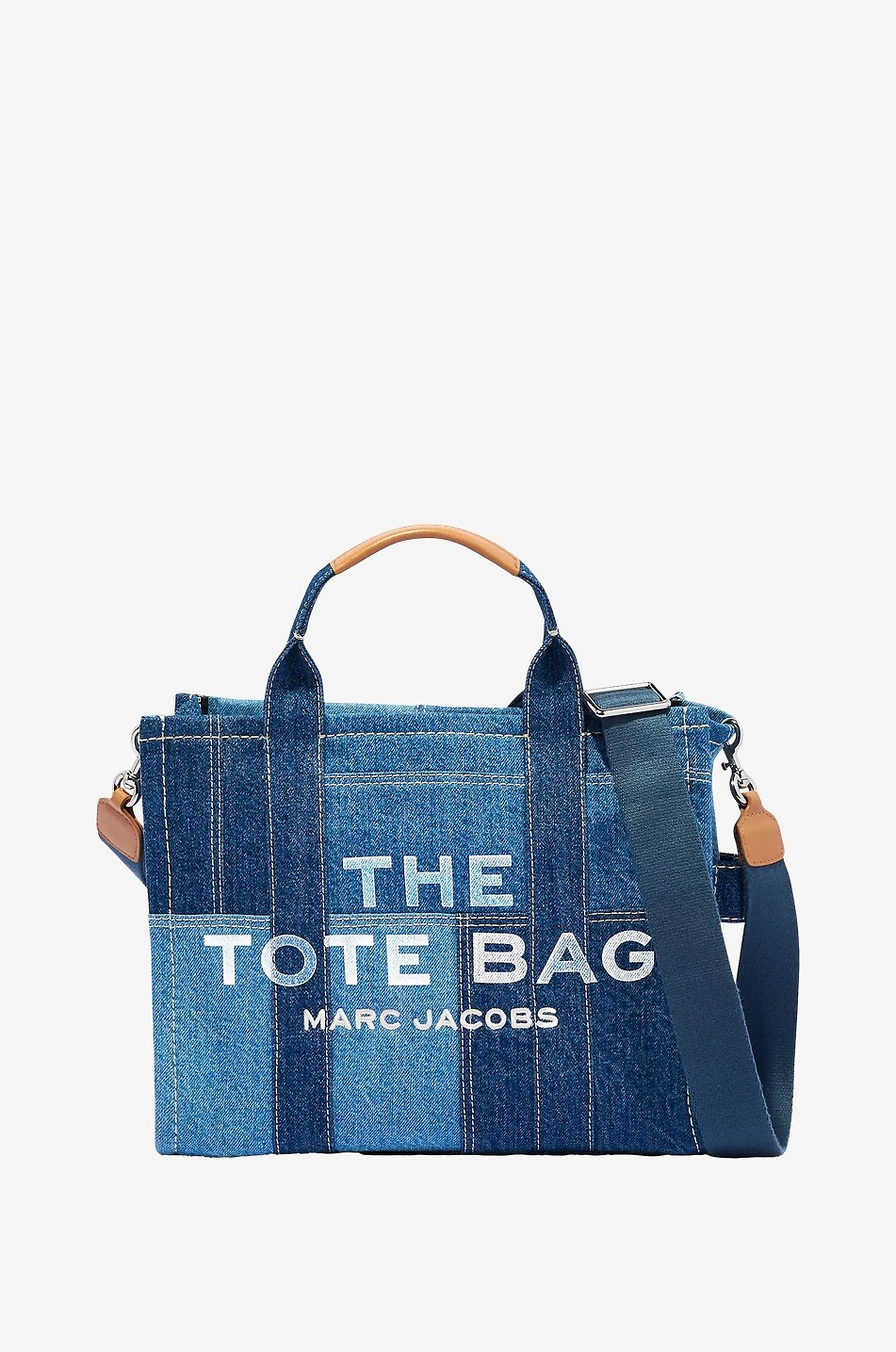 Sac cabas effet patchwork The Denim Medium Tote MARC JACOBS Bongenie