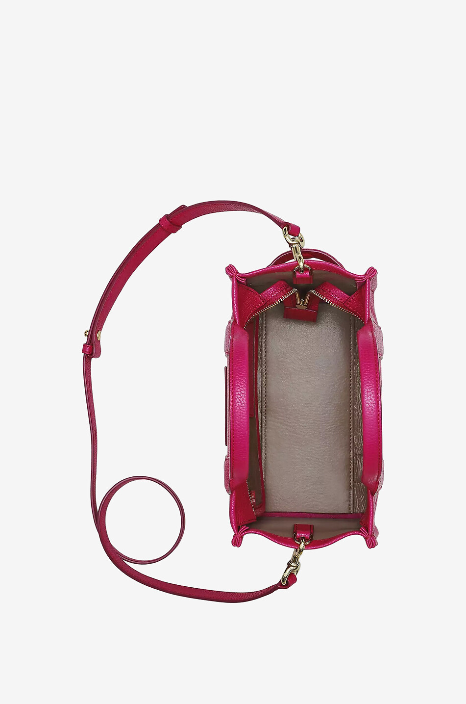 MARC JACOBS Sac cabas en cuir The Small Tote Bag Femme ROSE MOYEN 6