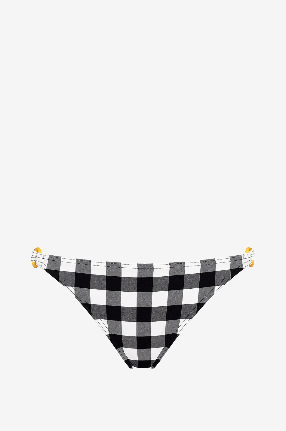 ERES Abstrait fine gingham check bikini bottom Women BLACK 1