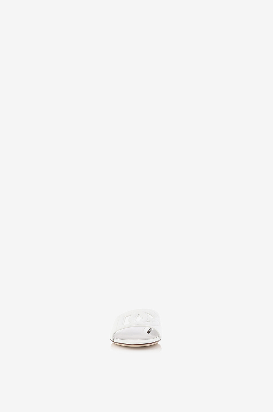 DOLCE & GABBANA DG Millenials Bianca 05 flat leather mules Women WHITE 2