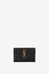 Portefeuille en cuir grain de poudre Cassandre Small