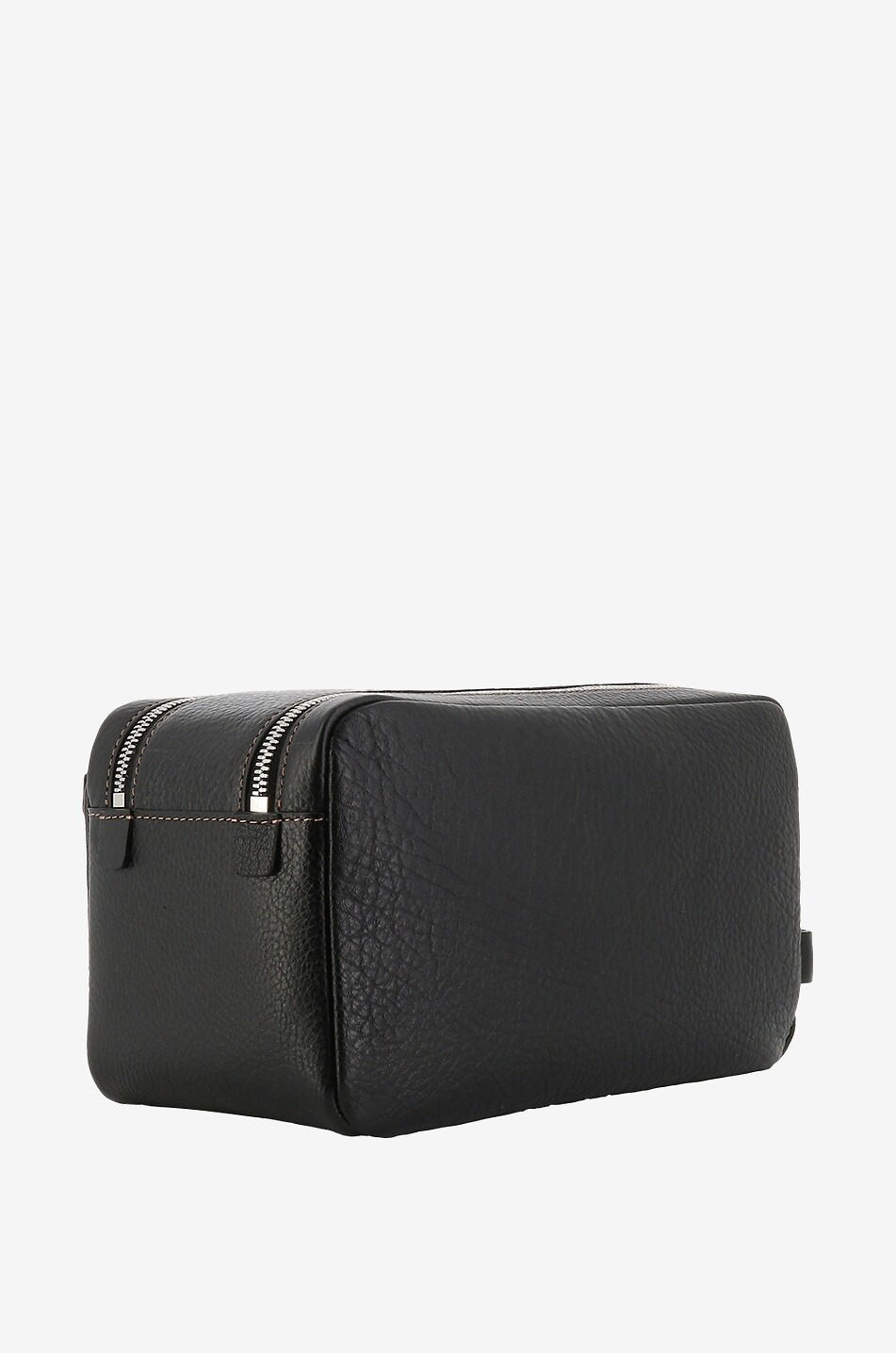 BRUNELLO CUCINELLI Trousse de toilette en cuir grainé Homme NOIR 2