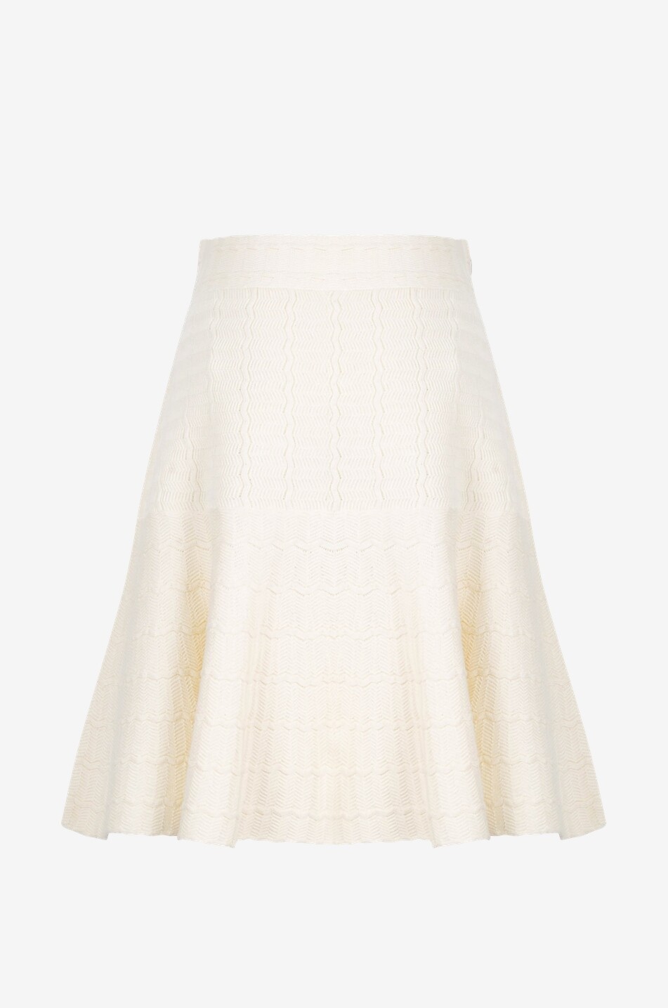 Jupe courte évasée en maille de coton pima