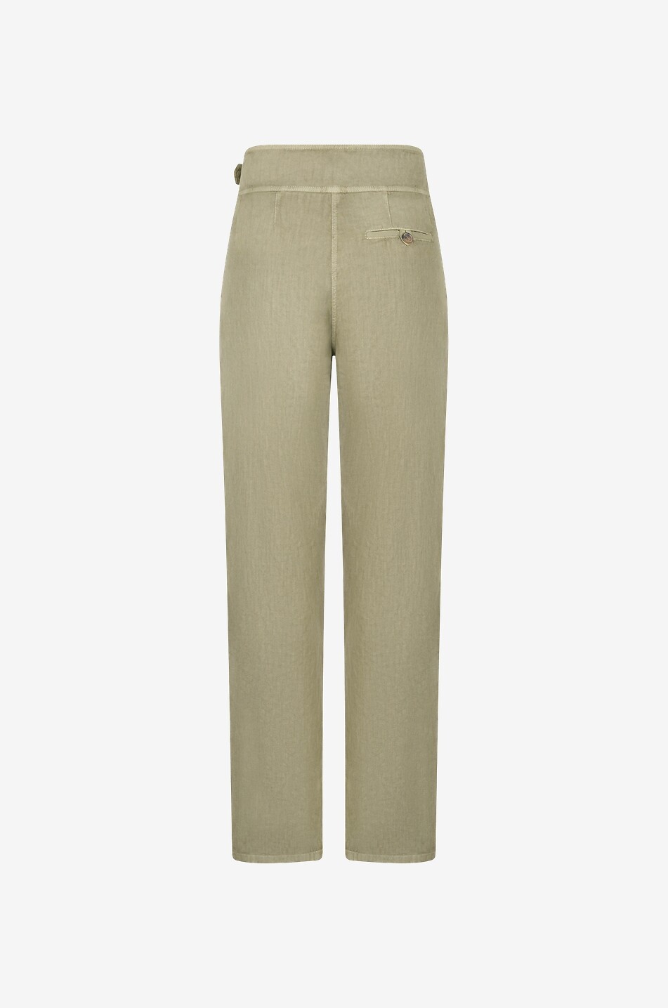 Pantalon droit taille haute en lin Axel