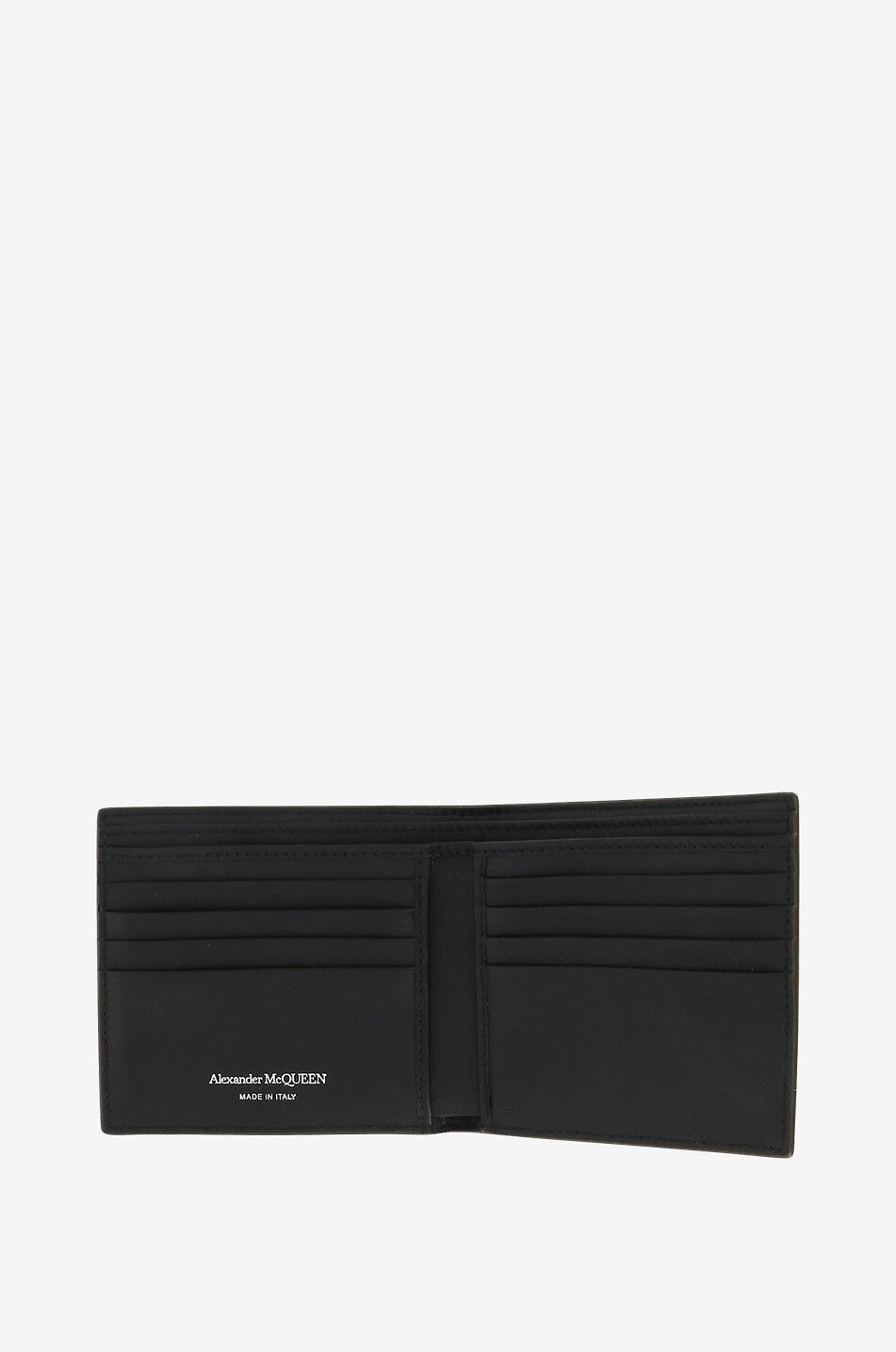 ALEXANDER McQUEEN Brieftasche aus bedrucktem Leder McQUEEN Graffiti 8 cc Herren KHAKI 3
