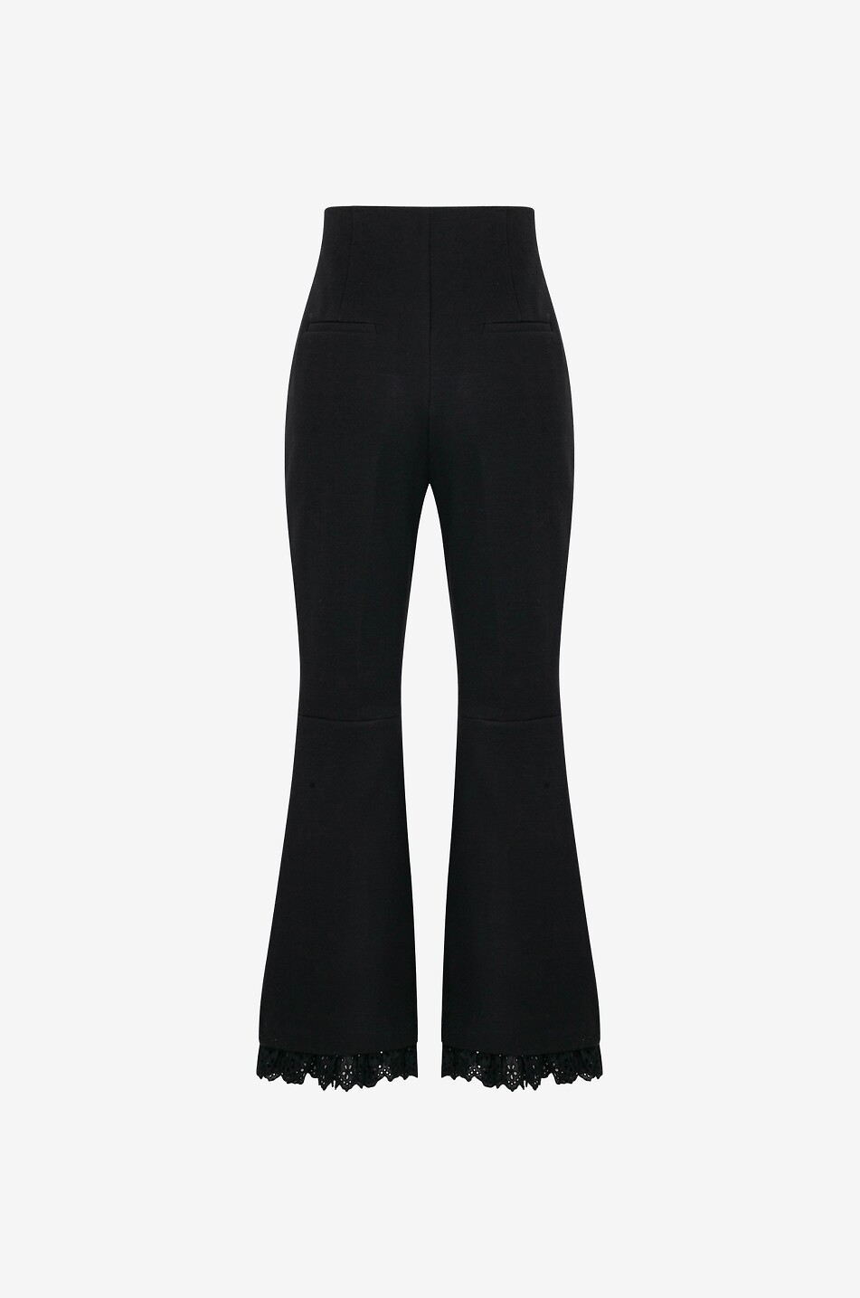 Ausgesstellte Hose mit Rüschen Ghiglia