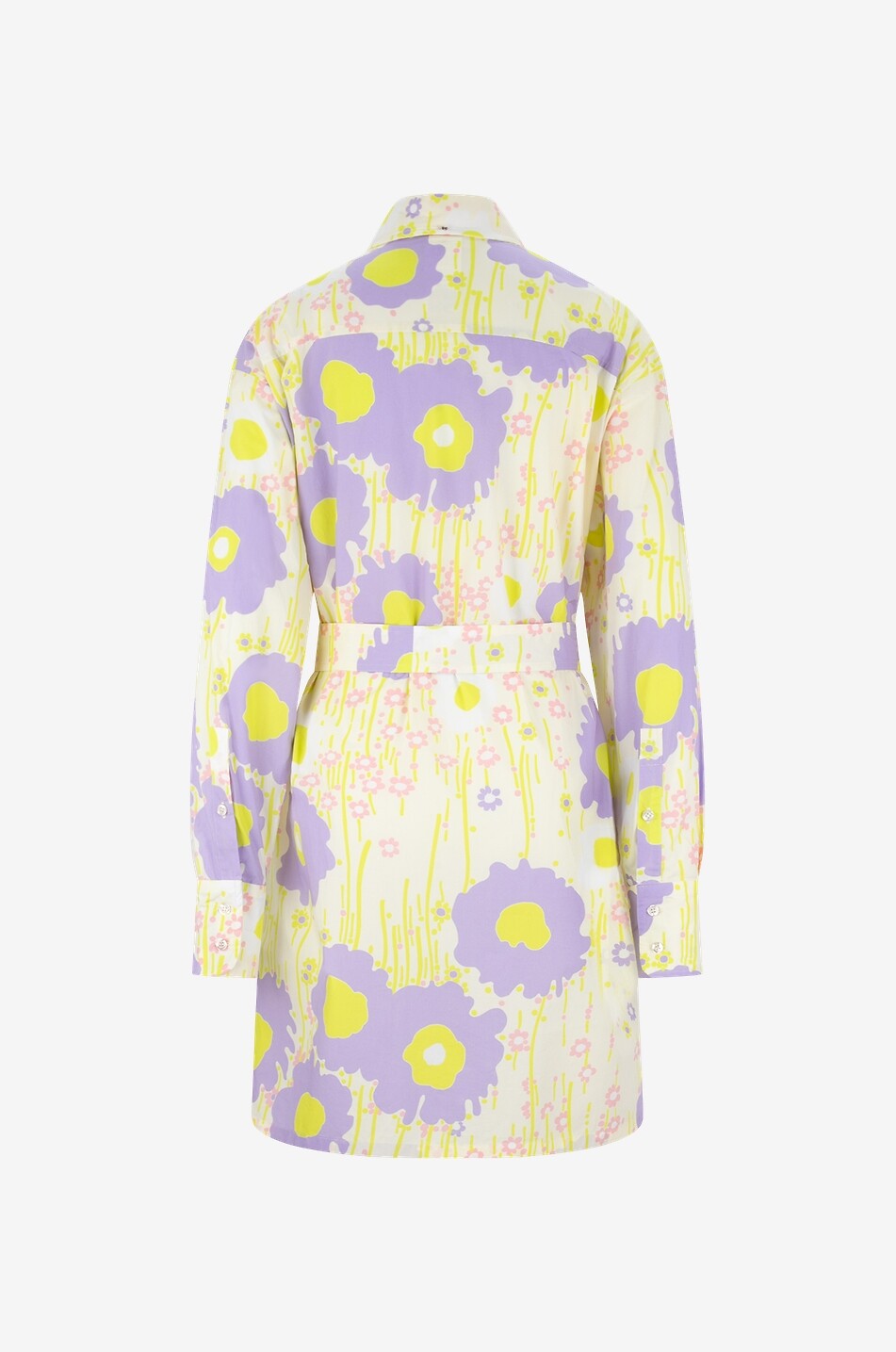 Robe chemise courte imprimée fleurs Baldi