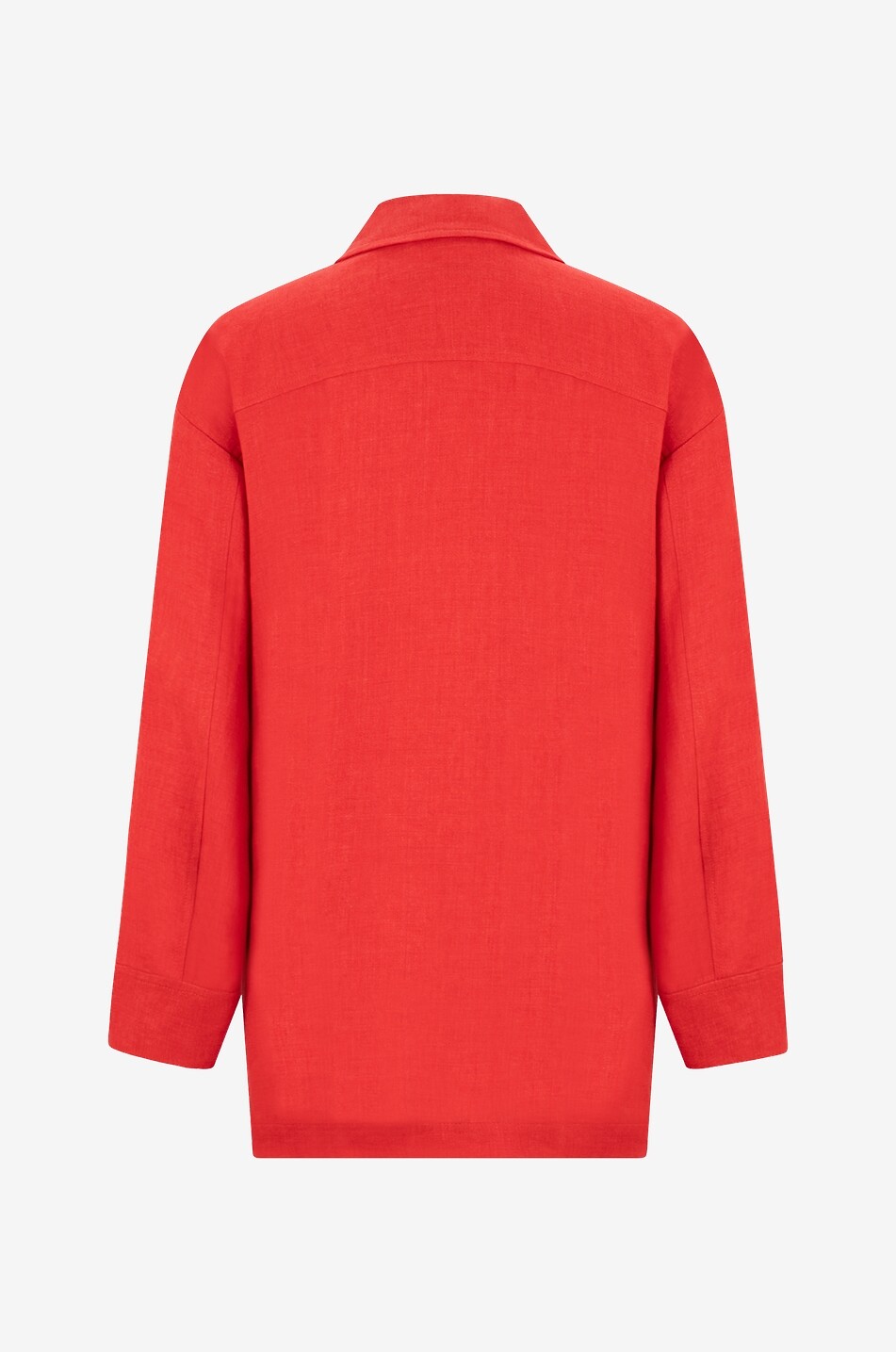 MAX MARA STUDIO Veste chemise en lin Leslie Femme ROUGE 2