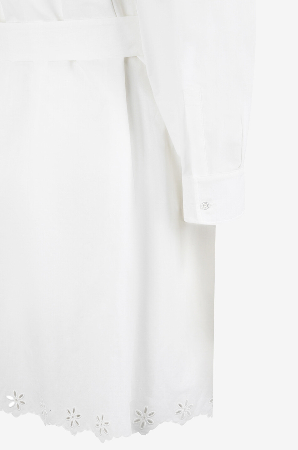 WEEKEND MAX MARA Corinto short shirt dress with broderie anglaise Women WHITE 3