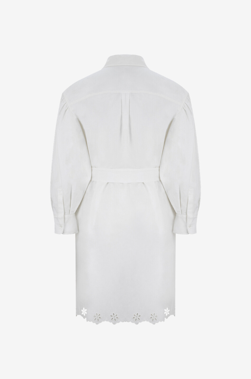 WEEKEND MAX MARA Corinto short shirt dress with broderie anglaise Women WHITE 2