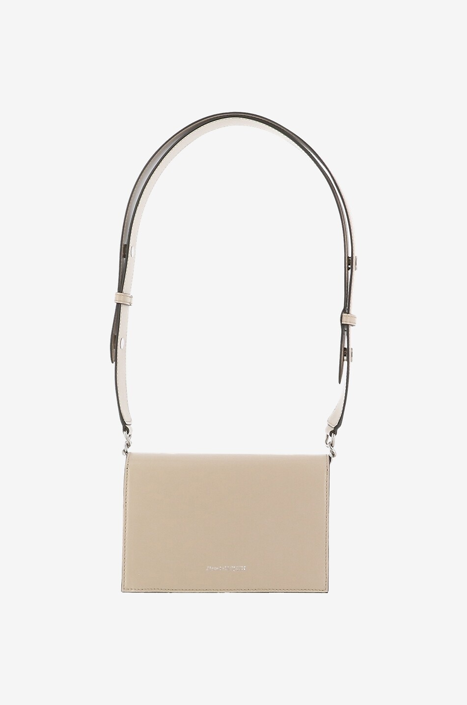 ALEXANDER McQUEEN Sac à main en cuir lisse Skull Small Femme BEIGE 3