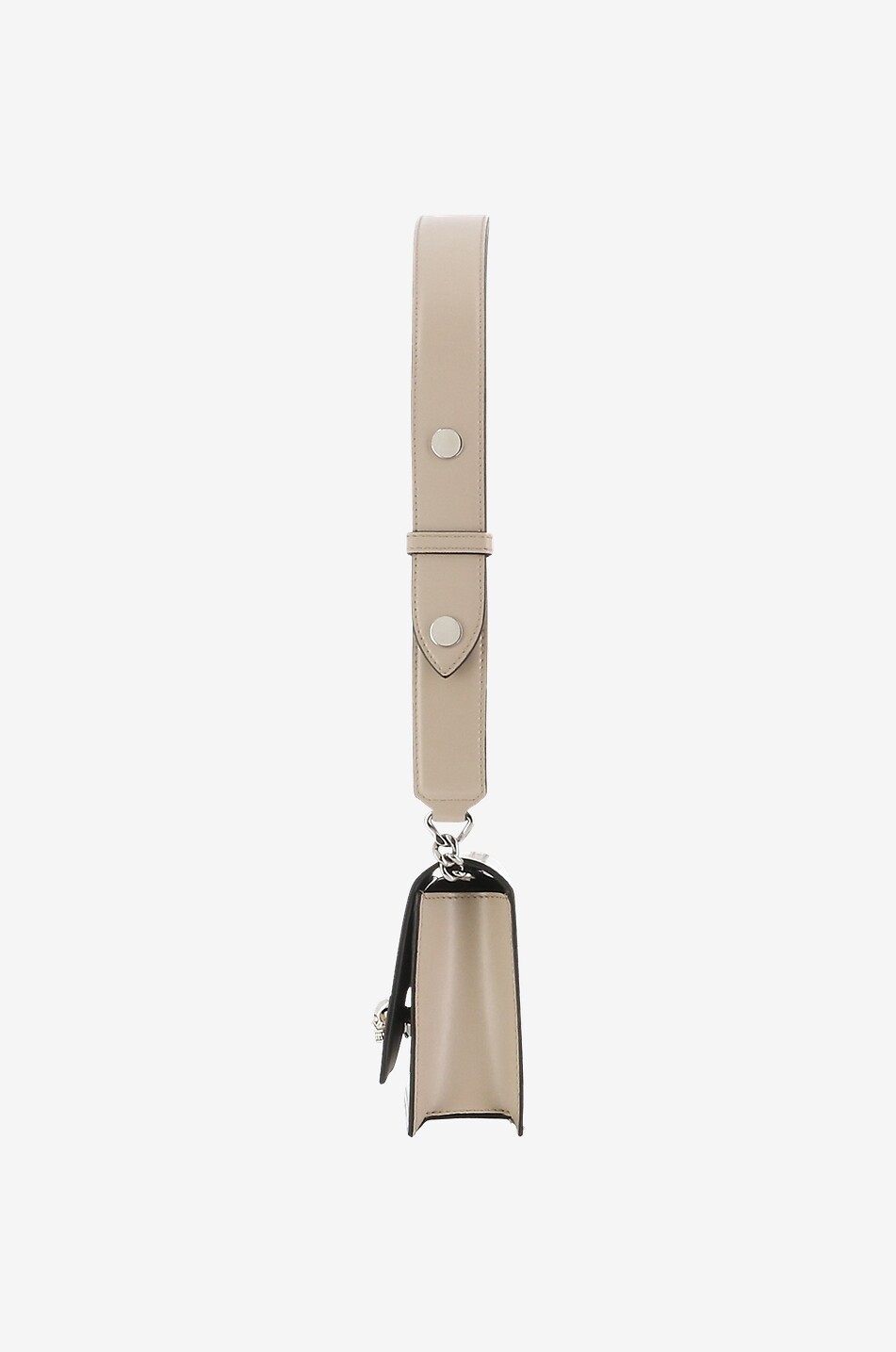 ALEXANDER McQUEEN Schultertasche aus Glattleder Skull Small Damen BEIGE 4