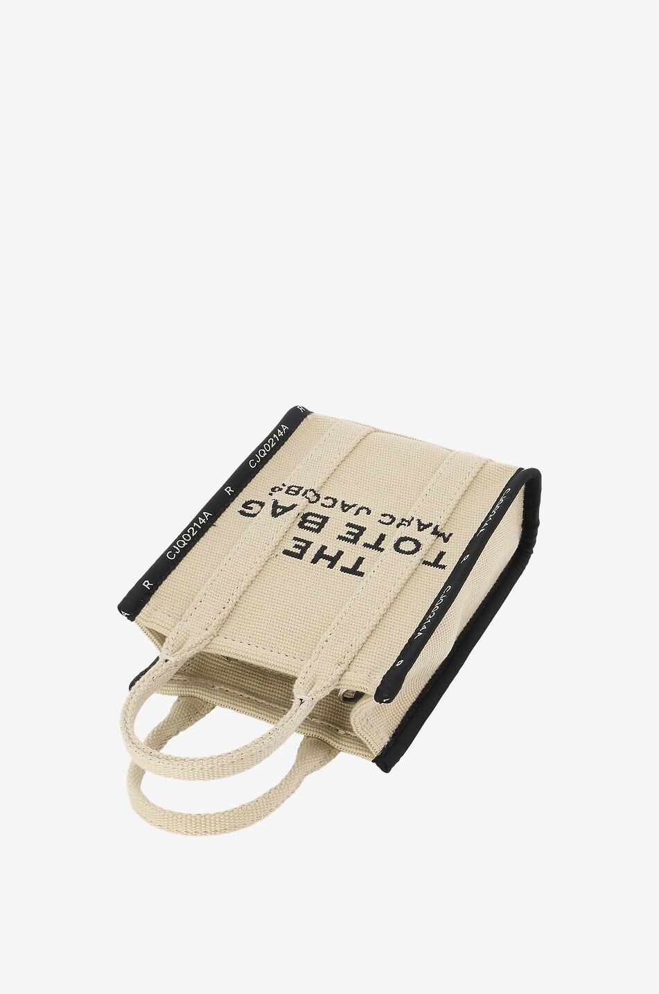 MARC JACOBS The Jacquard Mini Totebag canvas handbag Women Light beige 4