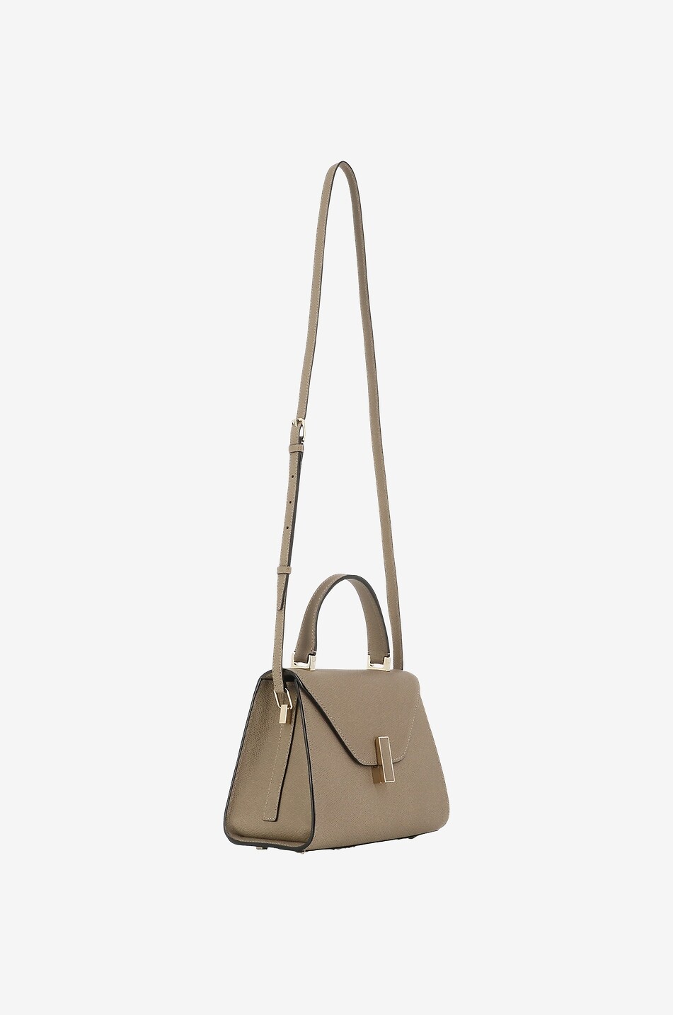 VALEXTRA Iside Mini grained handbag Women BEIGE 7