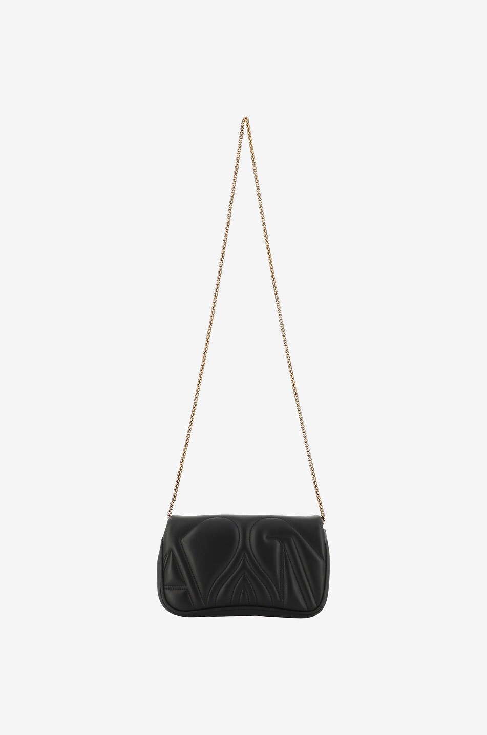 ALEXANDER McQUEEN Schultertasche aus gestepptem Leder The Seal Mini Damen SCHWARZ 3