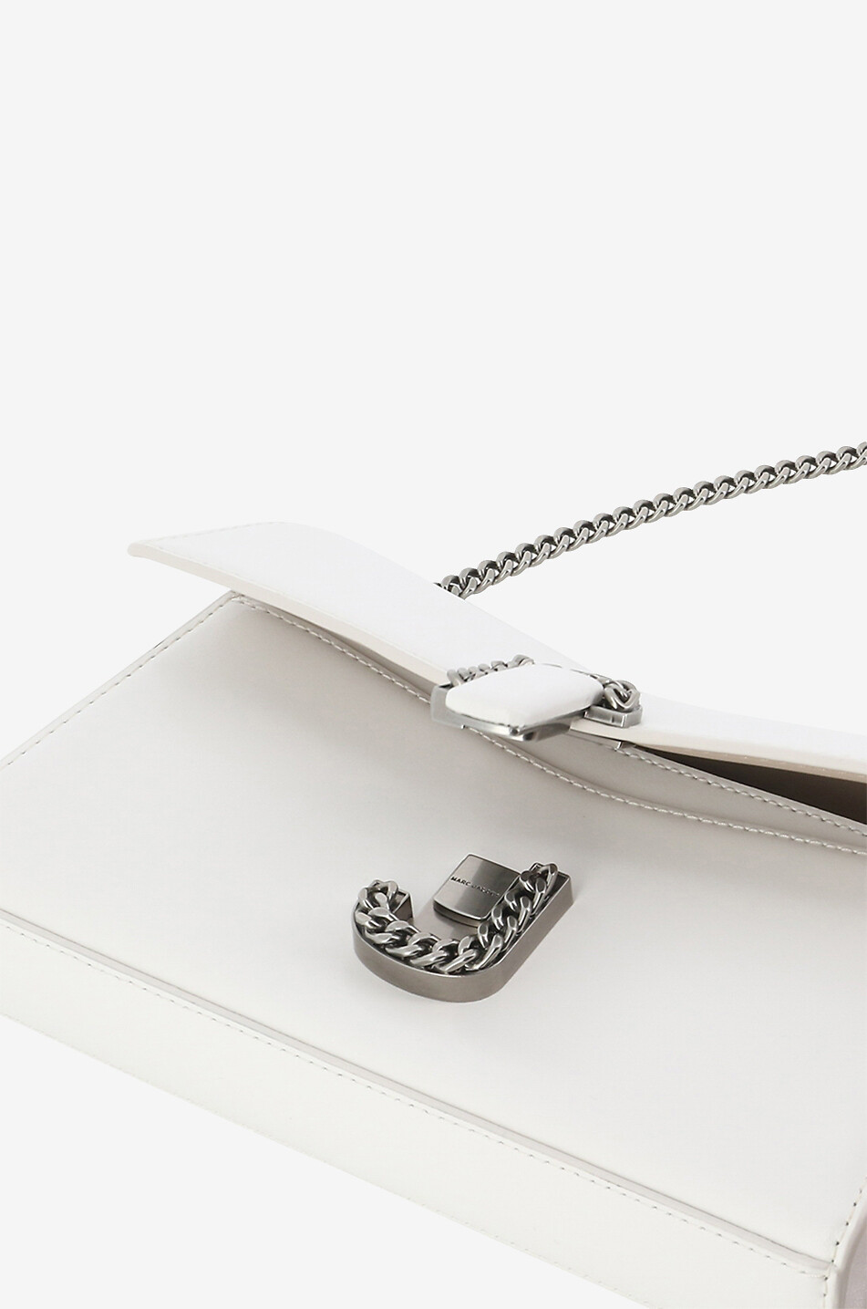 MARC JACOBS The St Marc Chain Wallet leather shoulder bag Women WHITE 5