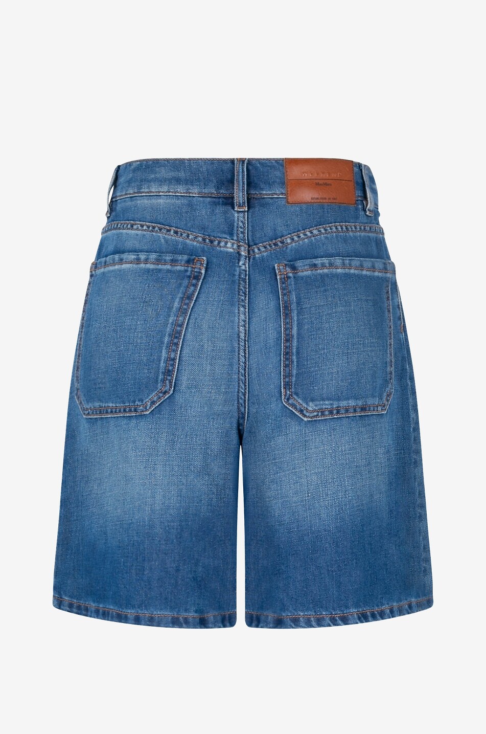 WEEKEND MAX MARA Short large en denim d'été Baiardo Femme BLEU FONCE 2