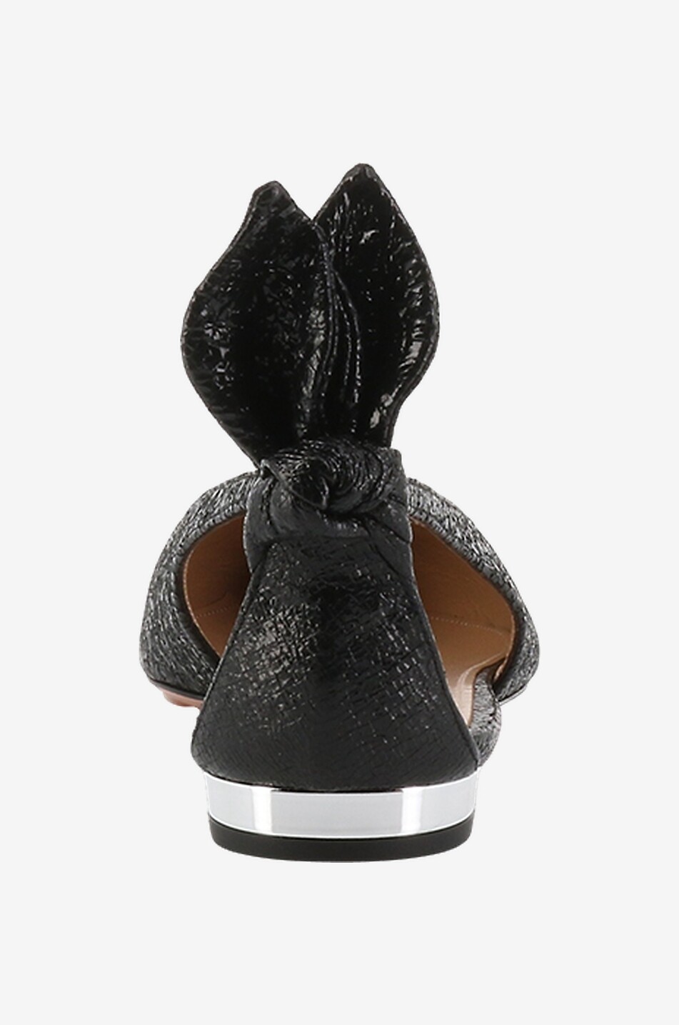 Ballerines effet craquelé Bow Tie
