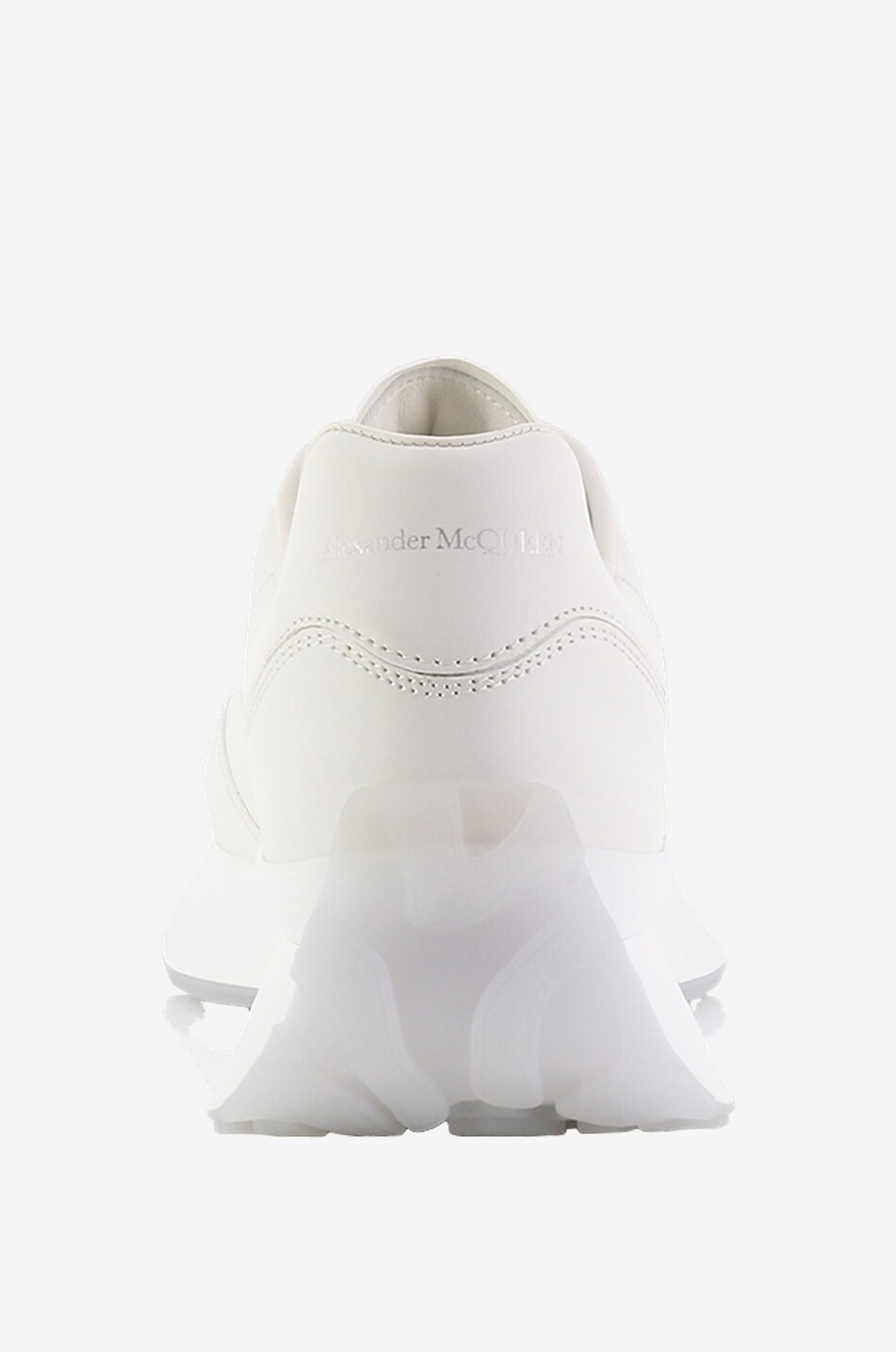 ALEXANDER McQUEEN Sprint Runner embroidered wedge sneakers Women WHITE 4