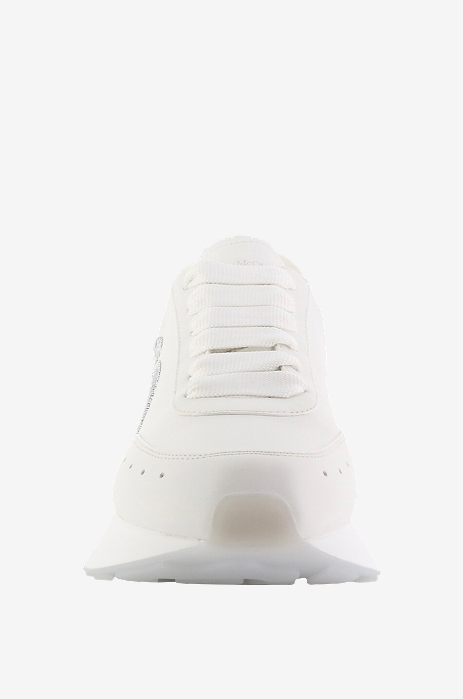 ALEXANDER McQUEEN Baskets compensées brodées Sprint Runner Femme BLANC 2
