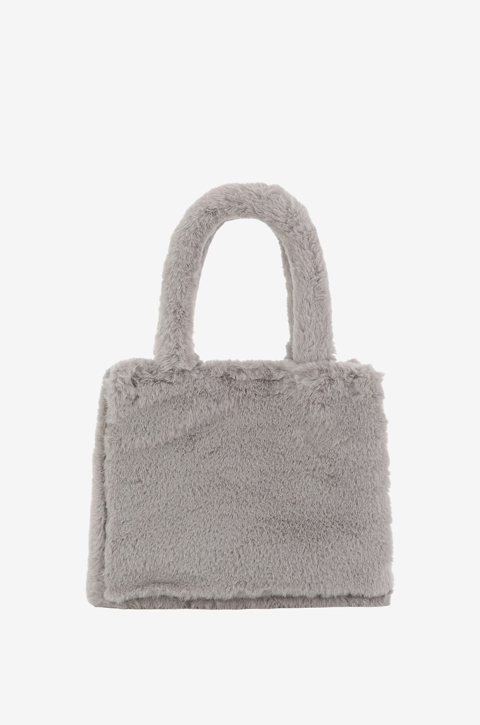 Dasha Small synthetic fur handbag with embroideries