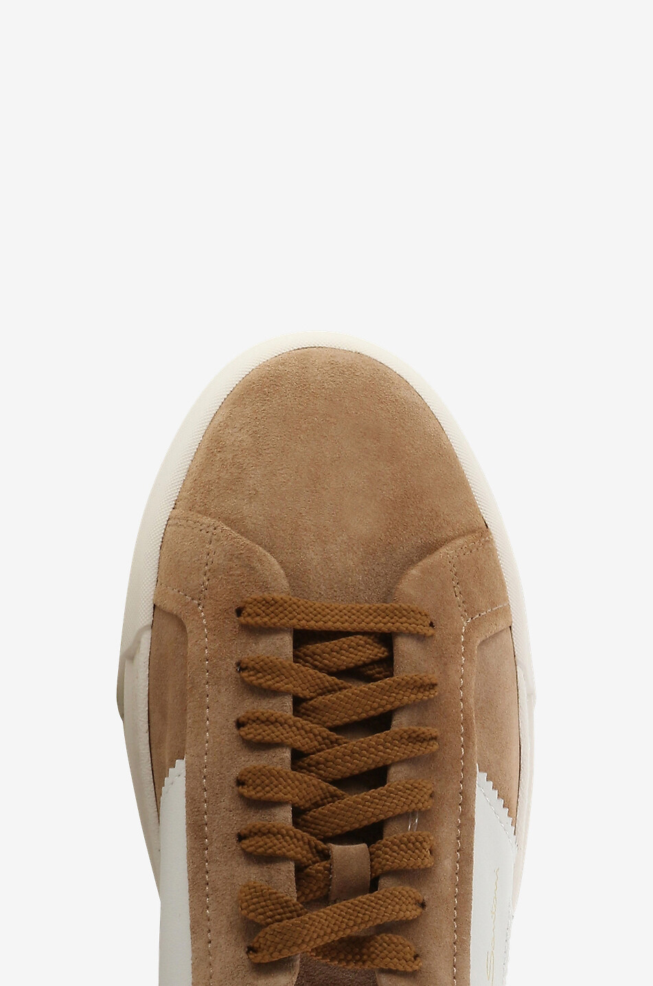 Baskets basses en daim et cuir Double Boucle