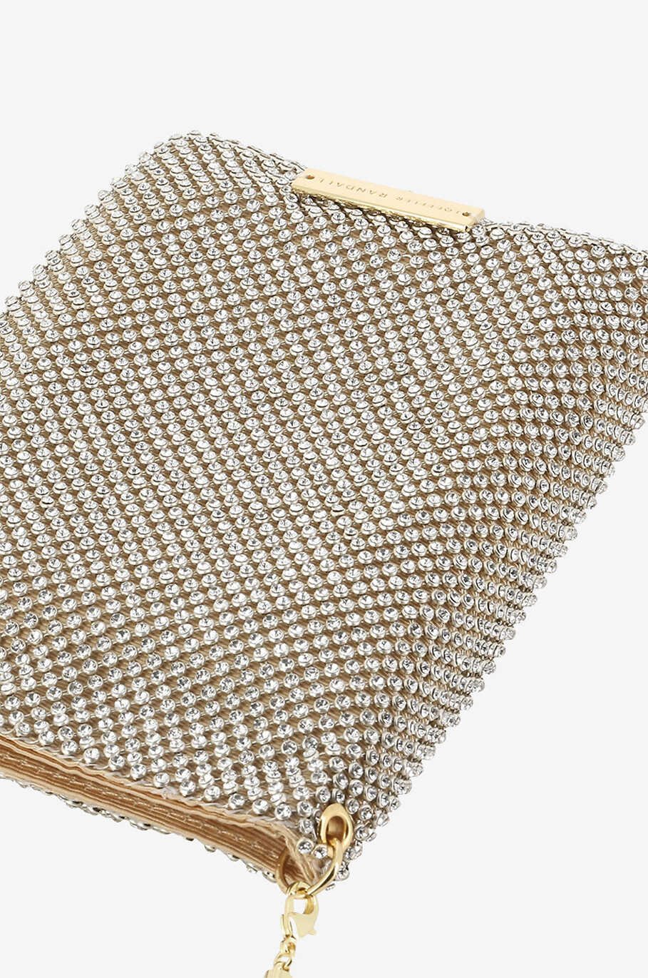 LOEFFLER RANDALL Étui à smartphone Drew Gold Diamanté Femme DORE 4