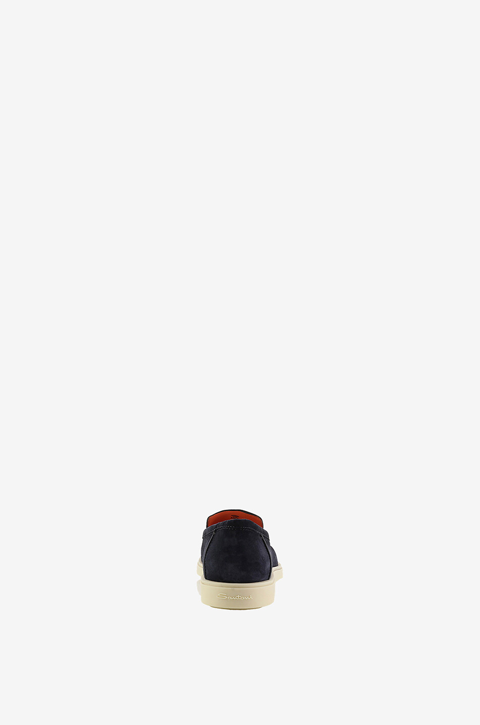 SANTONI Suede loafers with rubber soles Men DARK BLUE 4