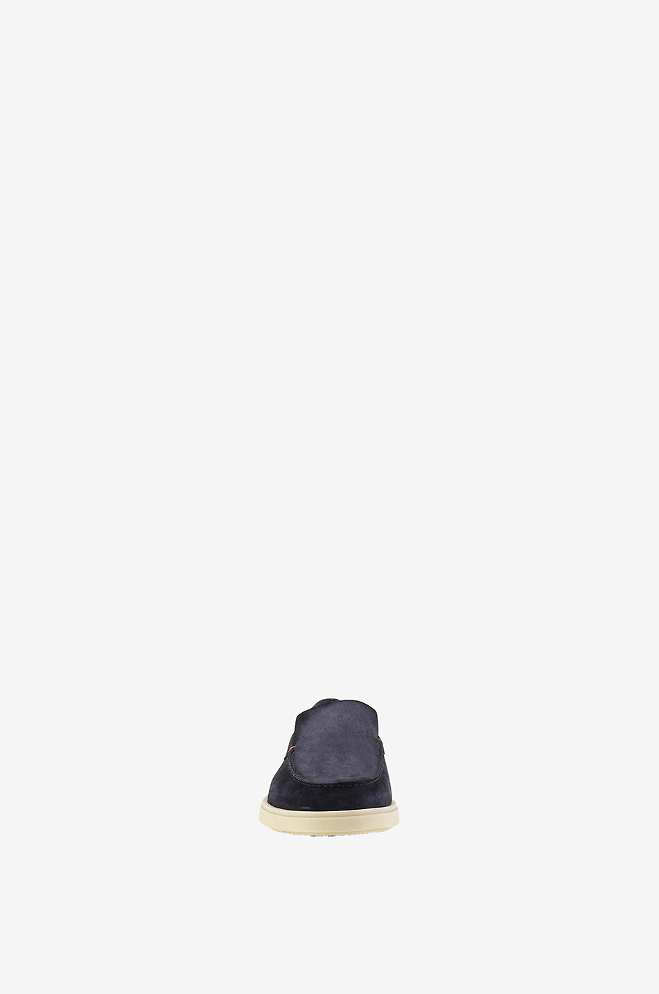 SANTONI Suede loafers with rubber soles Men DARK BLUE 2