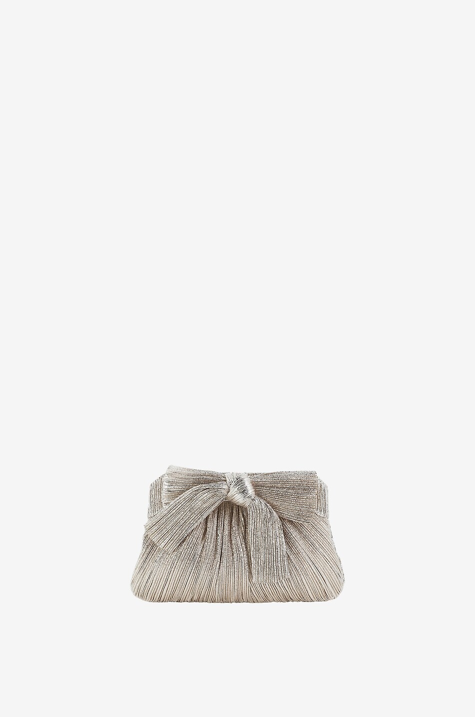 LOEFFLER RANDALL Lurex-Clutch mit Schleife Rayne Damen [akeneo-beigefonce] 1