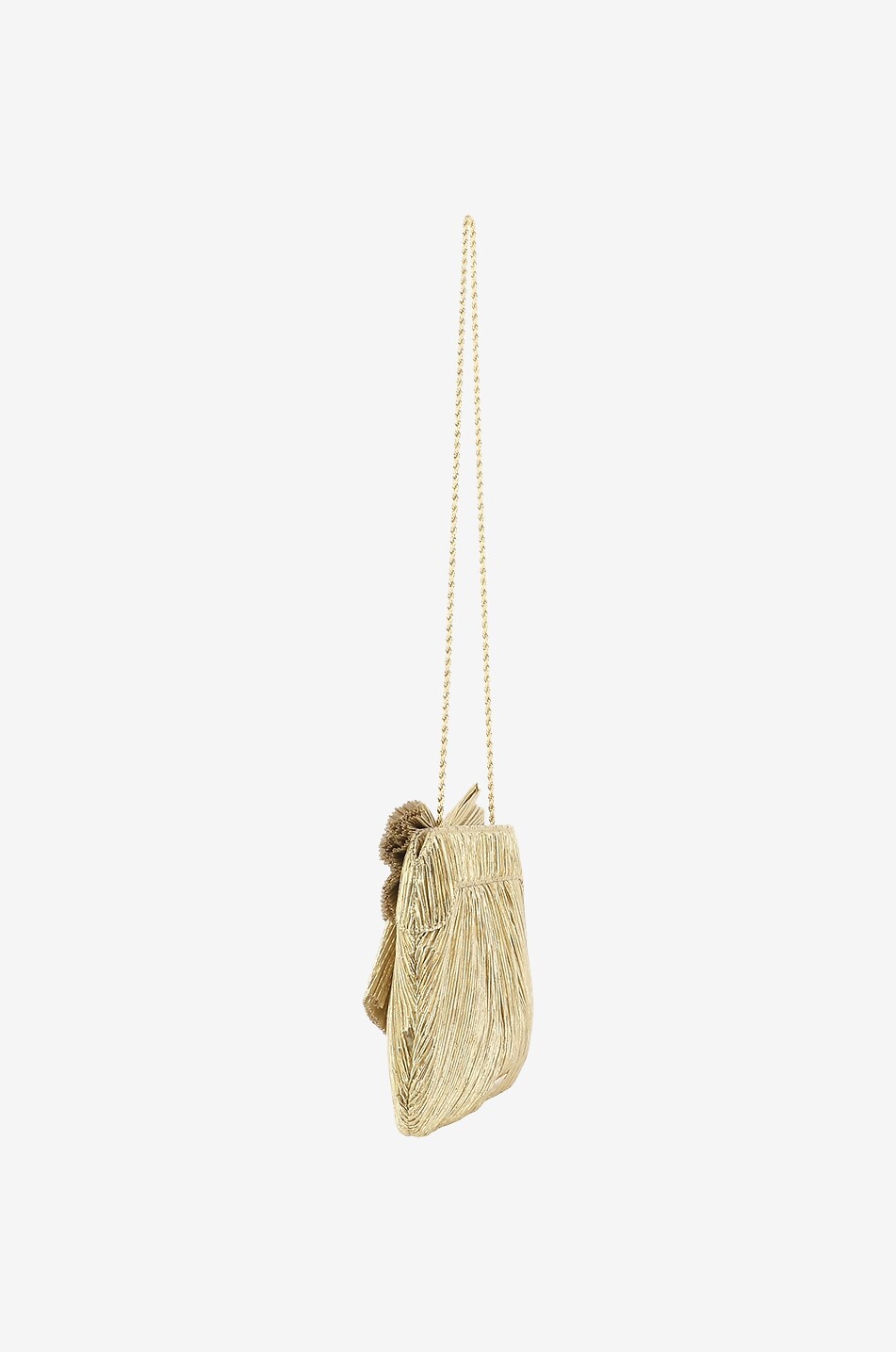 LOEFFLER RANDALL Lurex-Clutch mit Schleife Rayne Damen GOLDEN 5