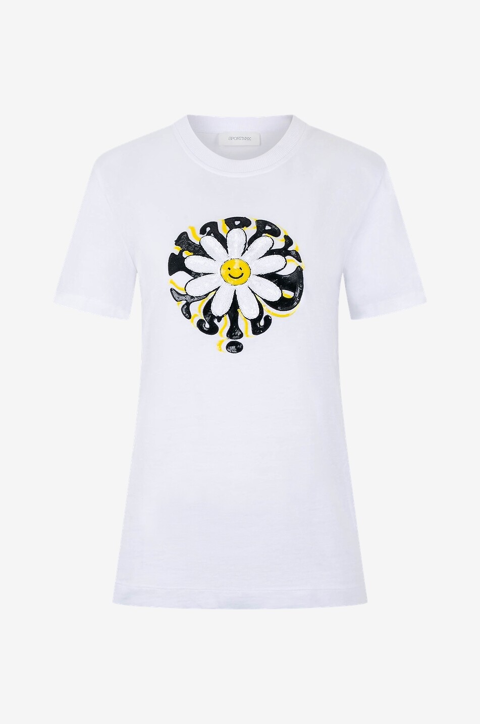 T-shirt à manches courtes brodé sequins Vallo