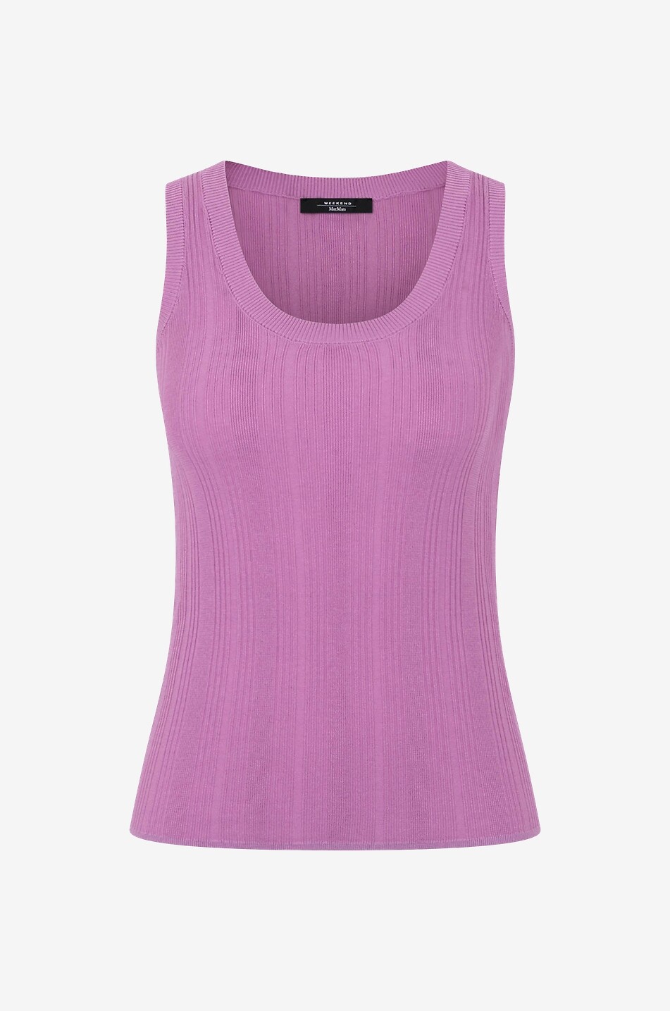 Ceylon fine rib knit tank top