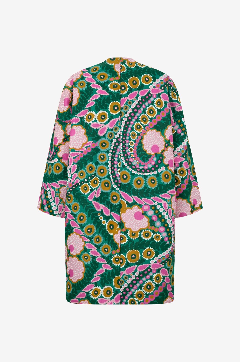 Calmi lightweight floral faille oversize coat