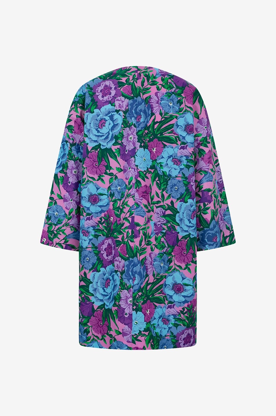 WEEKEND MAX MARA Manteau léger oversize en faille fleurie Calmi Femme MULTICOLORE2 2