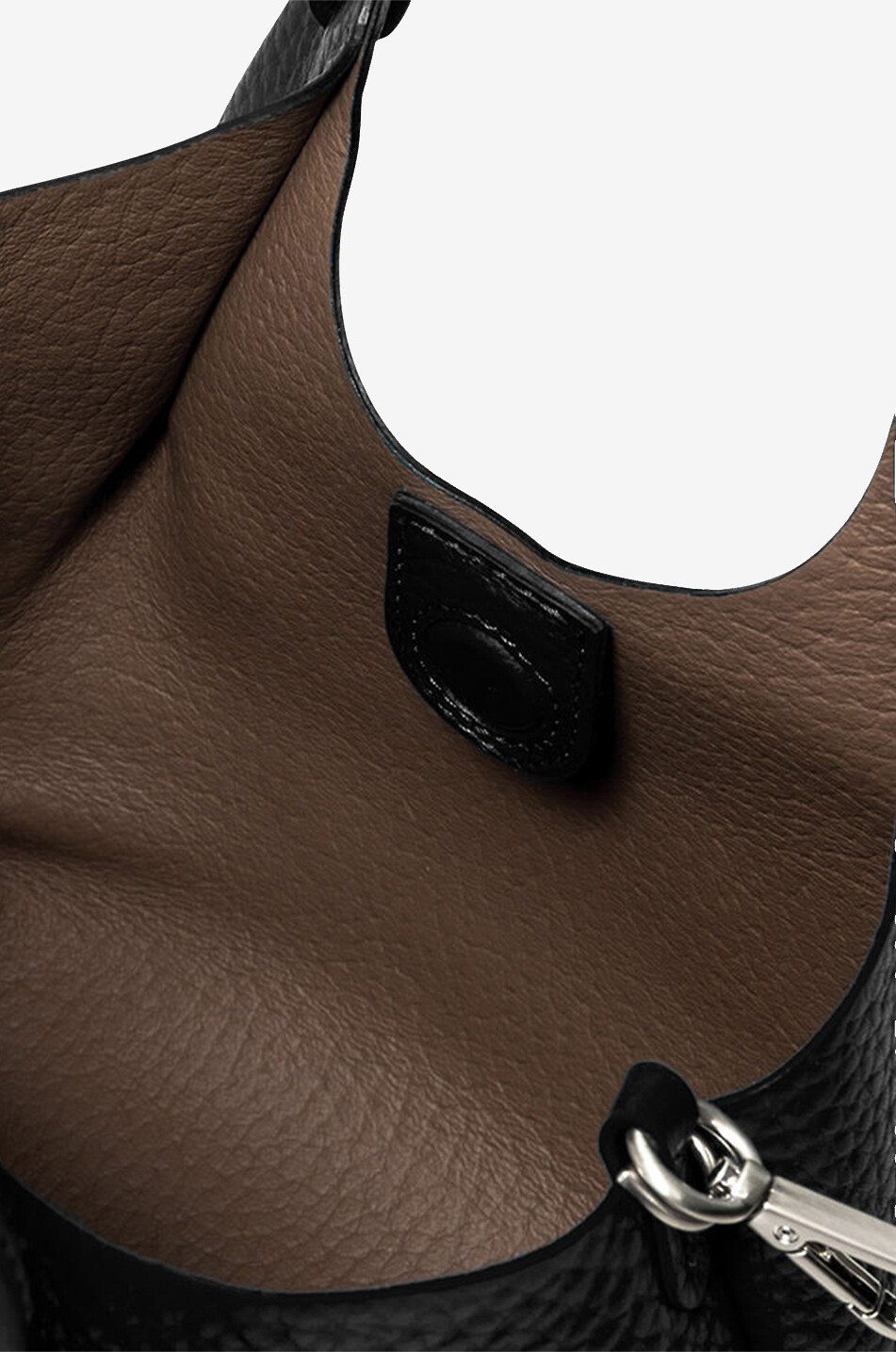 GIANNI CHIARINI Handtasche aus genarbtem Leder Dua Damen SCHWARZ 5