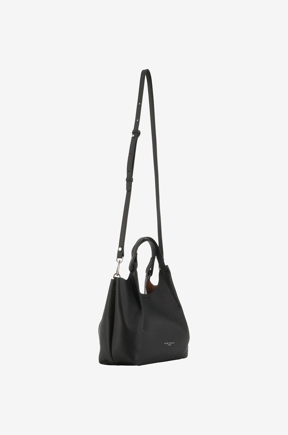 GIANNI CHIARINI Handtasche aus genarbtem Leder Dua Damen SCHWARZ 6