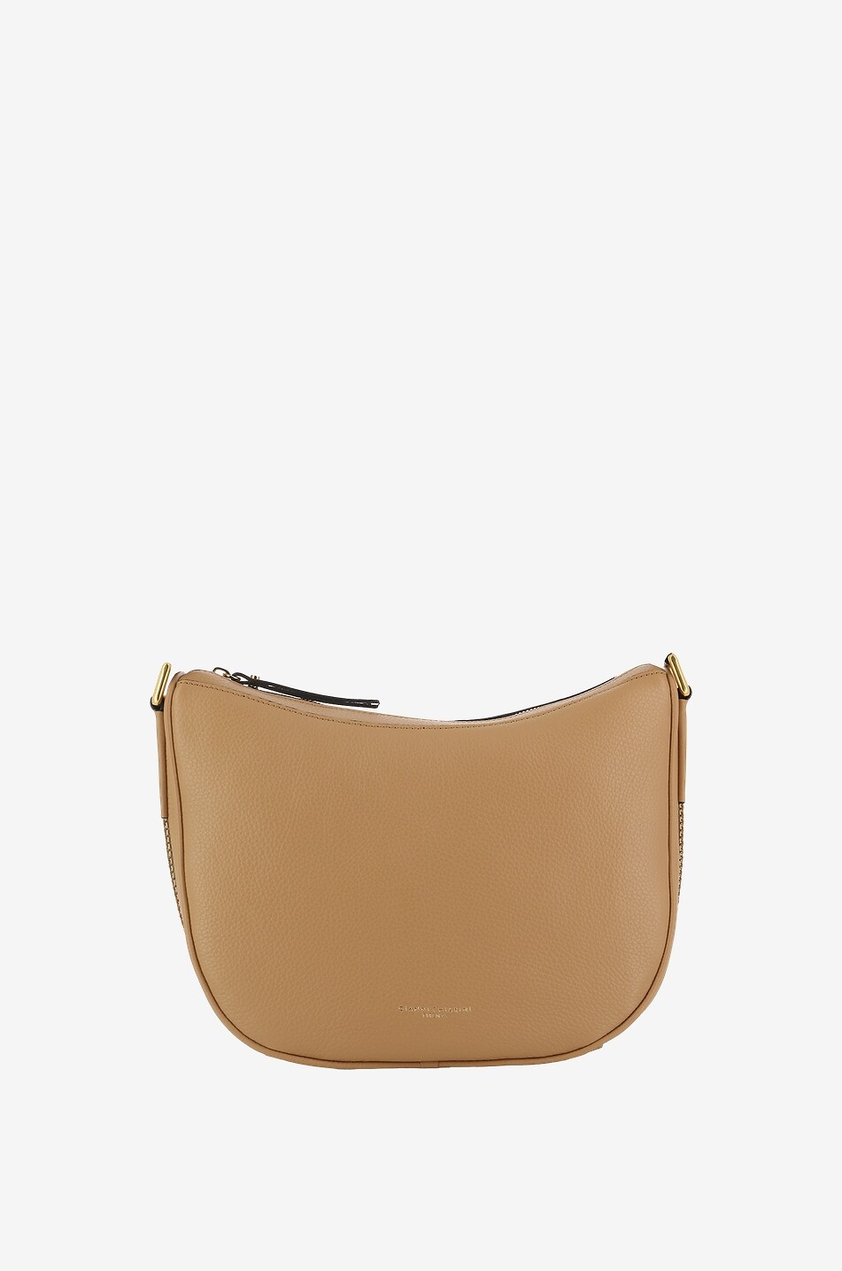 GIANNI CHIARINI Schultertasche aus Leder und Stoff Armonia Damen BEIGE 1