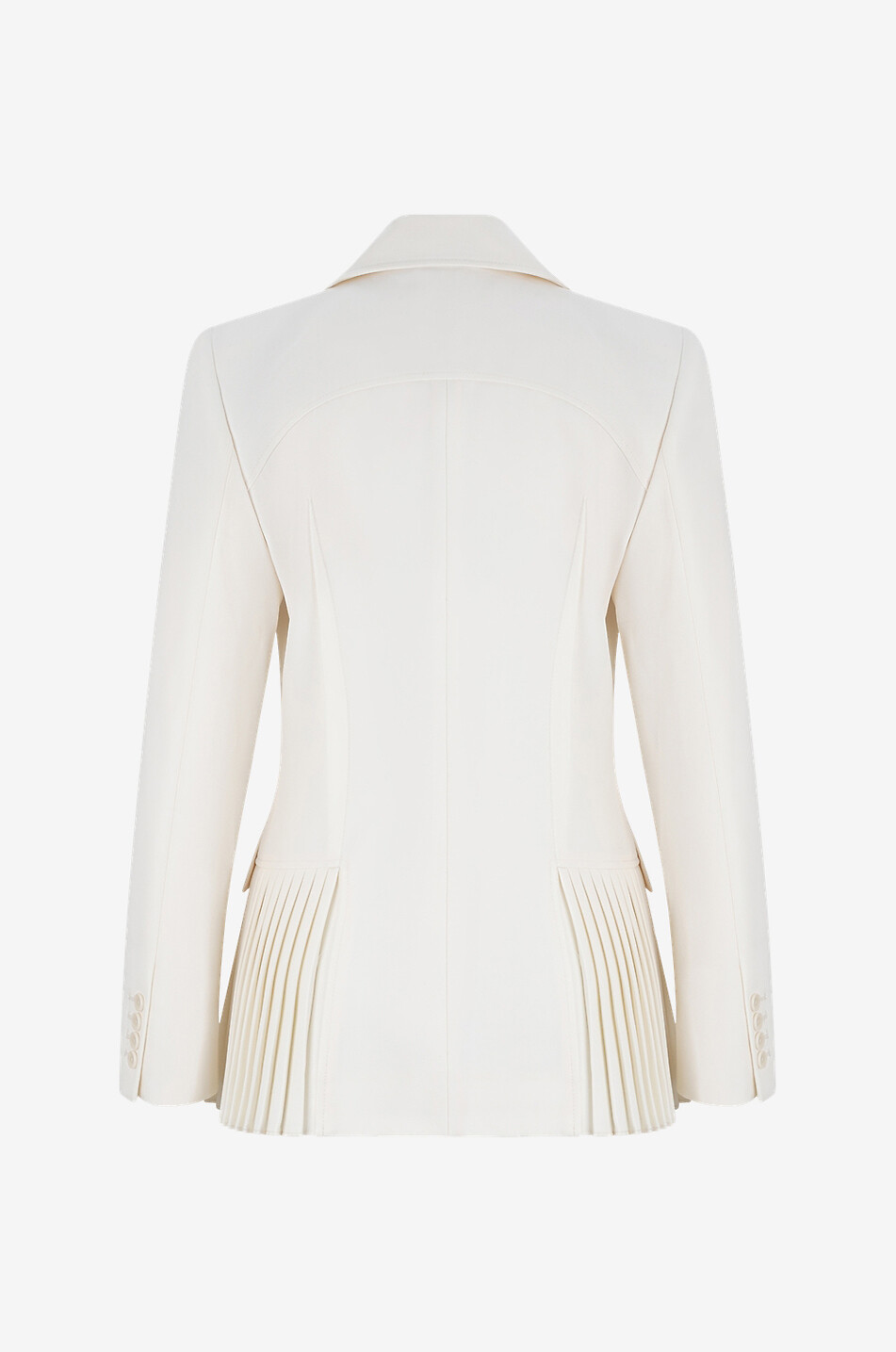 SIMKHAI Blazer cintré en laine Izzie Femme BLANC CASSE 2