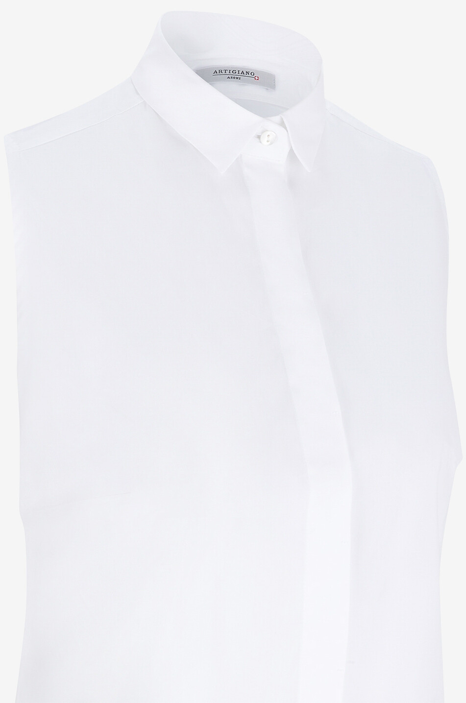 ARTIGIANO Ärmellose Bluse aus Baumwolle Nanda Damen WEISS 3