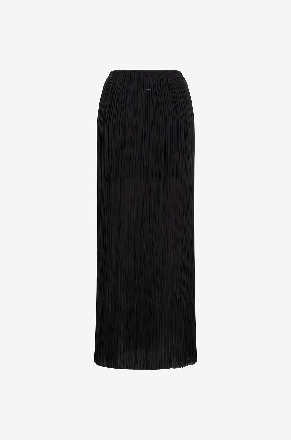 Jupe longue plissée transparente