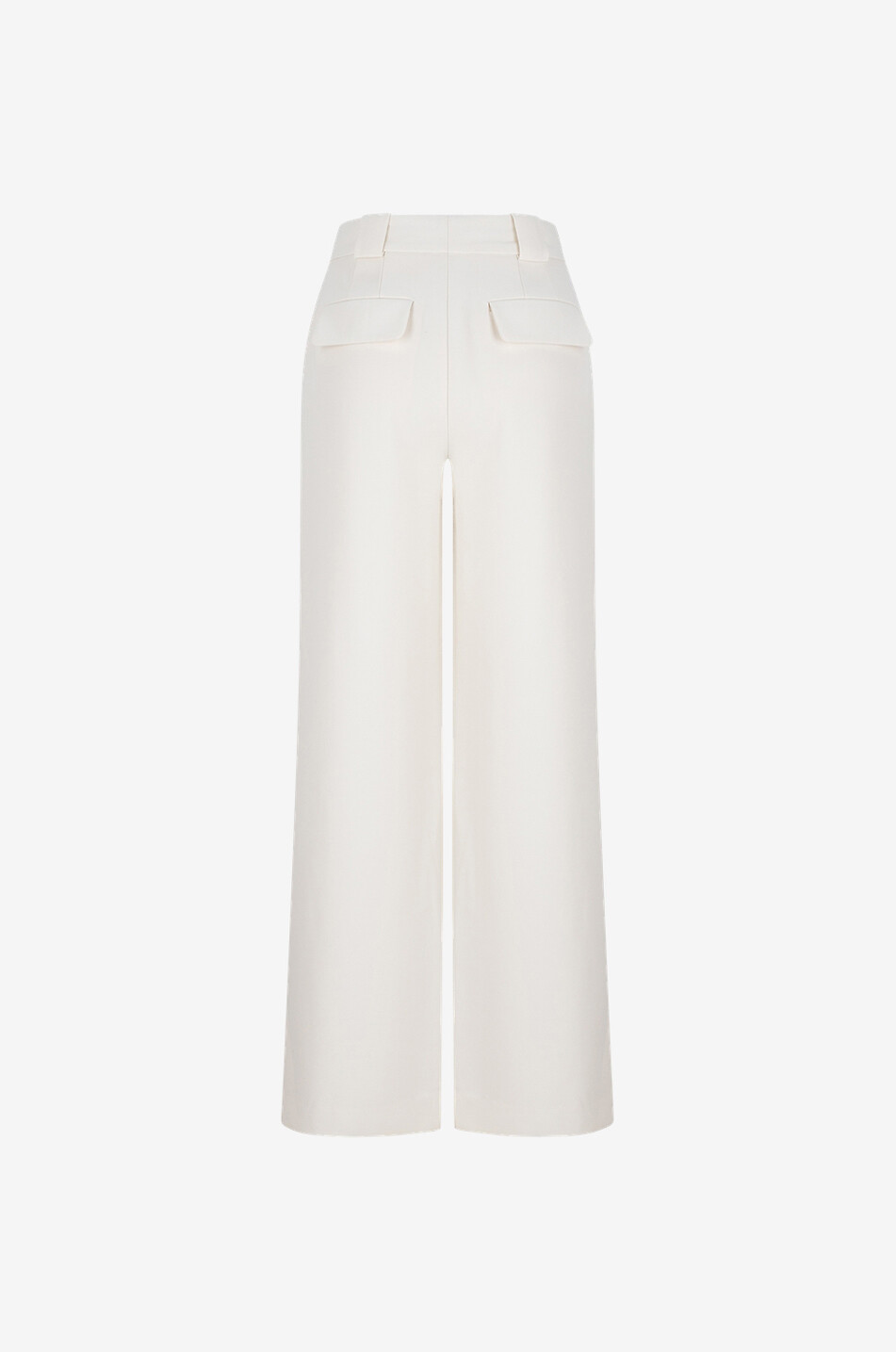 Hose mit weitem Bein und hohem Bund aus Wolle Titus