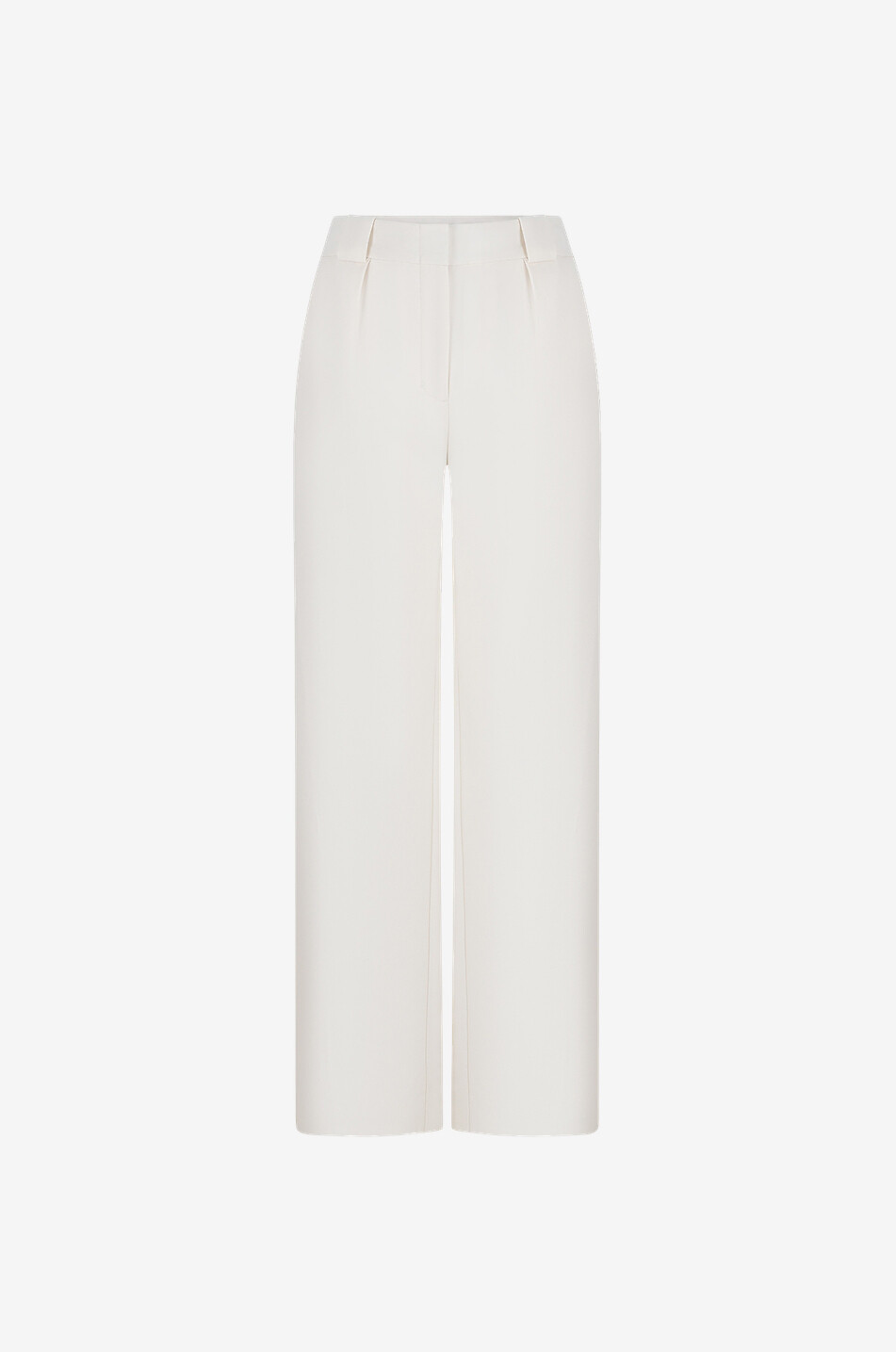 Hose mit weitem Bein und hohem Bund aus Wolle Titus
