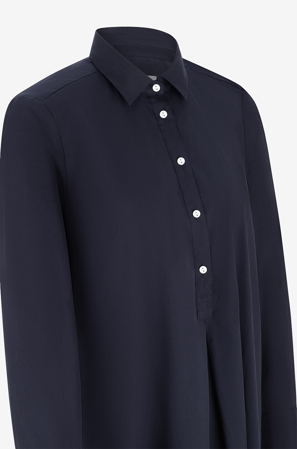 ARTIGIANO Robe tunique midi en coton Cora Femme BLEU FONCE 6