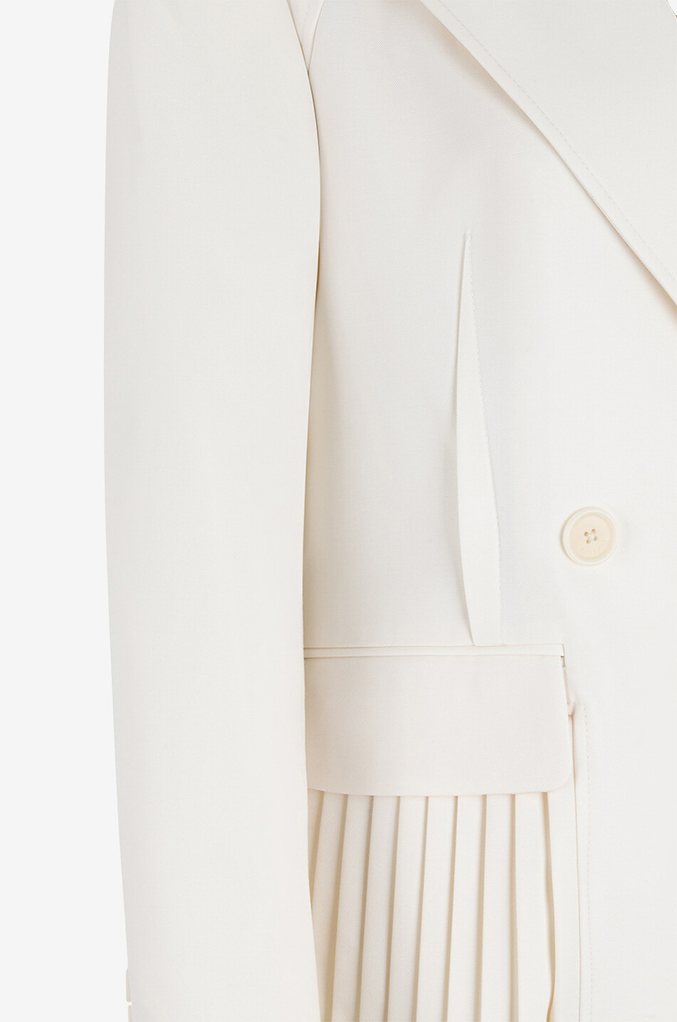SIMKHAI Blazer cintré en laine Izzie Femme BLANC CASSE 4