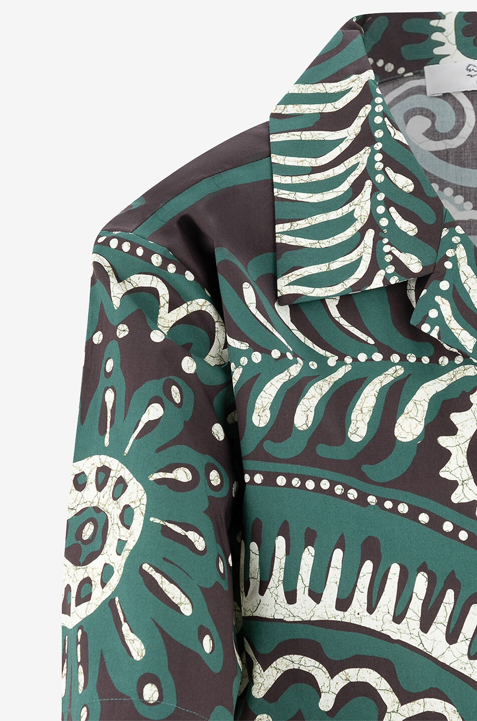 SEA Charlough printed short-sleeved shirt Women GREEN 3